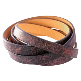 10mm Rustic Purple Flat Leather