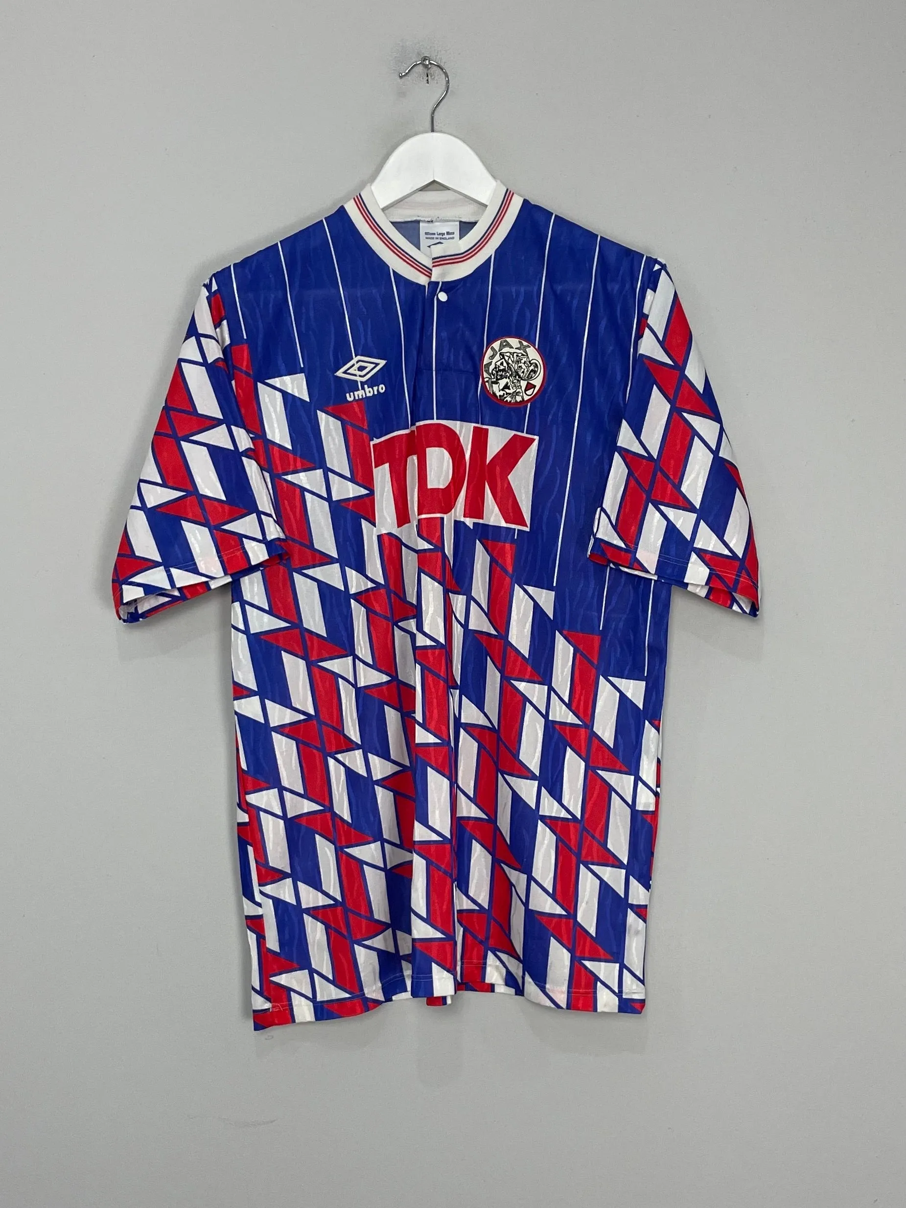 1989/90 AJAX AWAY SHIRT (L) UMBRO