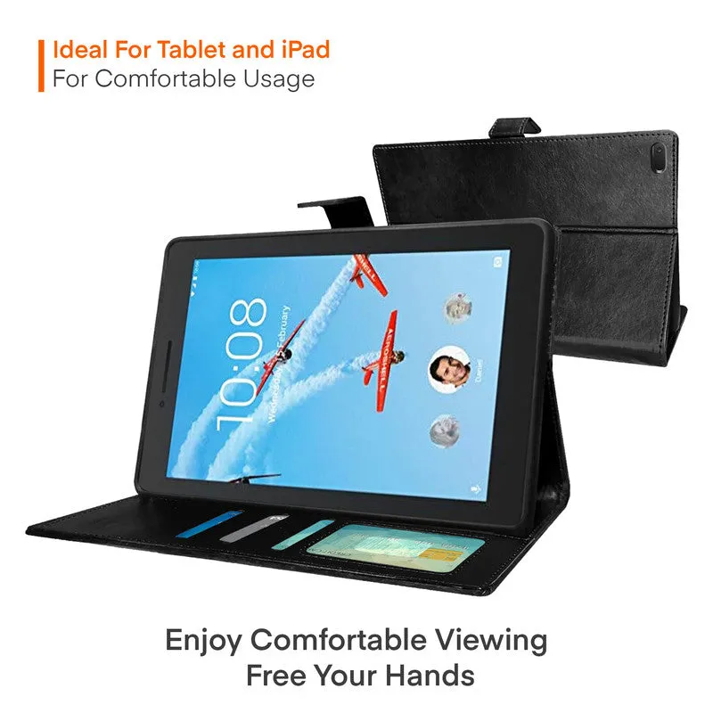 360 Degree Rotating PU Leather Tablet Flip Cover For Tab E7 Tablet (TB-7104F)