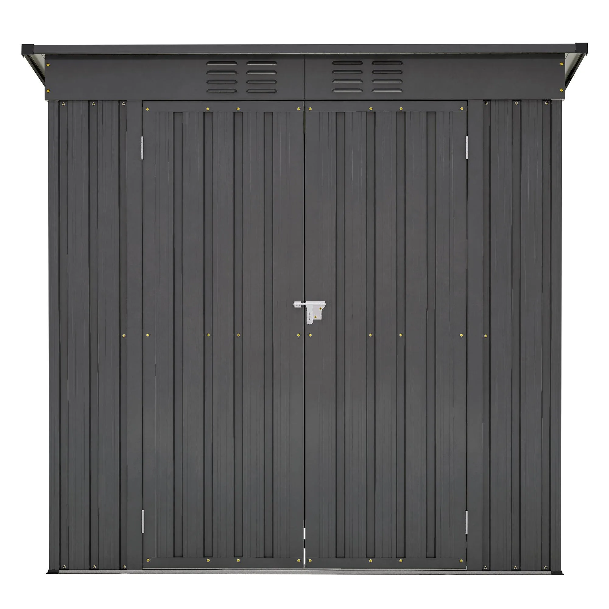 6 x 4 ft Outdoor Storage Shed, All Weather Tool Shed for Garden, Backyard, Lawn, Black