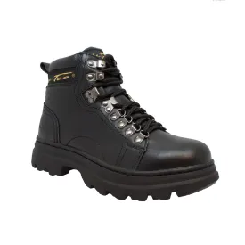 AdTec Womens Black 6in Steel Toe Work Boot Leather Oil Resistant