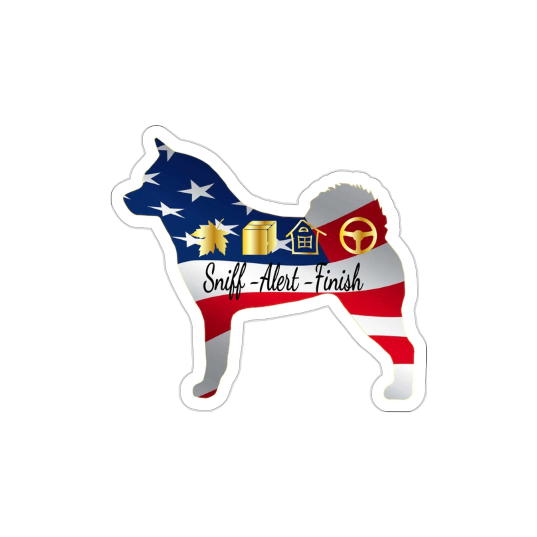 Akita Scent USA Die-Cut Stickers