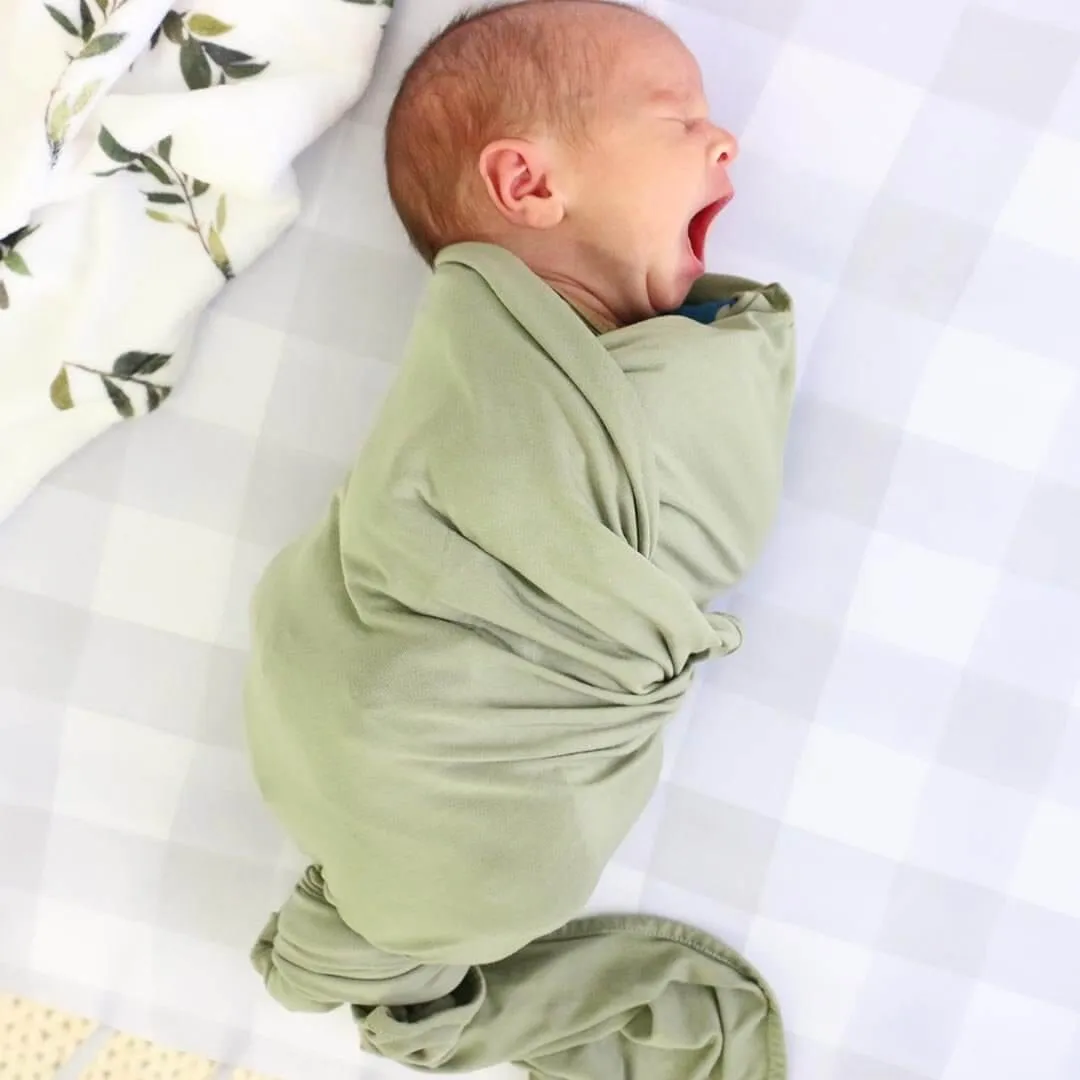 All Solid Bamboo Knit Swaddle Blankets