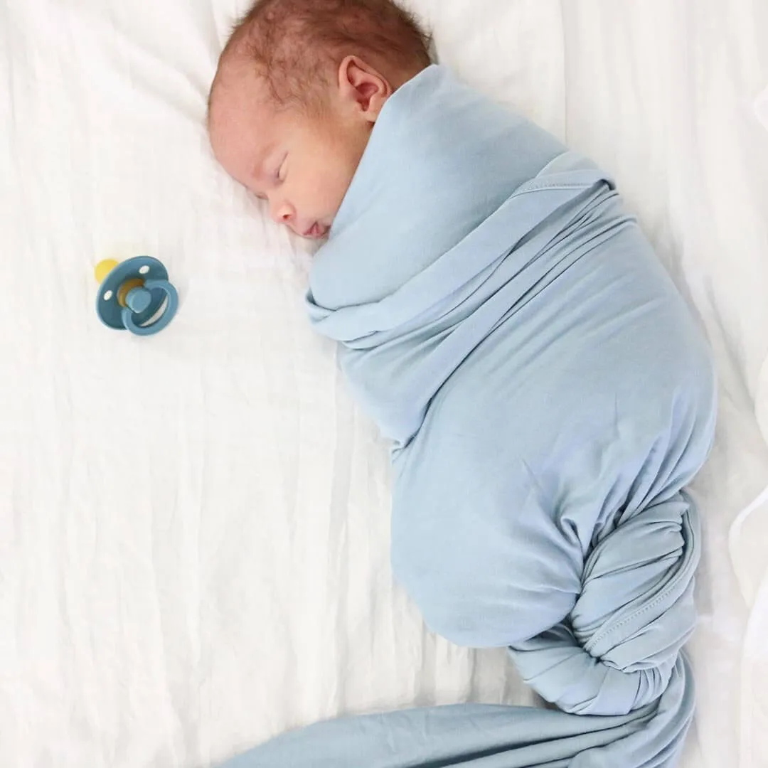 All Solid Bamboo Knit Swaddle Blankets