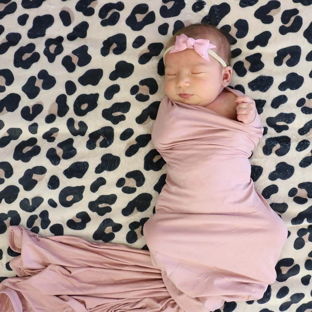 All Solid Bamboo Knit Swaddle Blankets