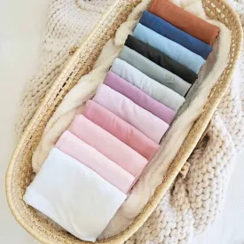 All Solid Bamboo Knit Swaddle Blankets