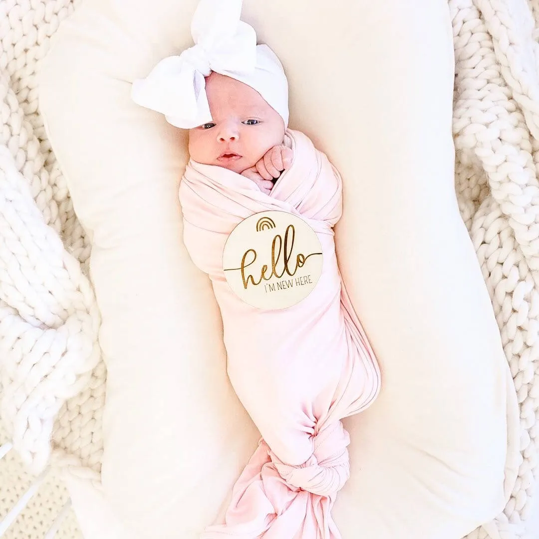 All Solid Bamboo Knit Swaddle Blankets