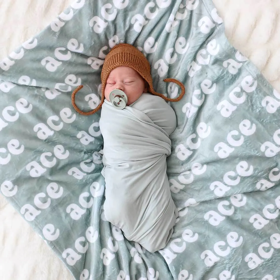 All Solid Bamboo Knit Swaddle Blankets