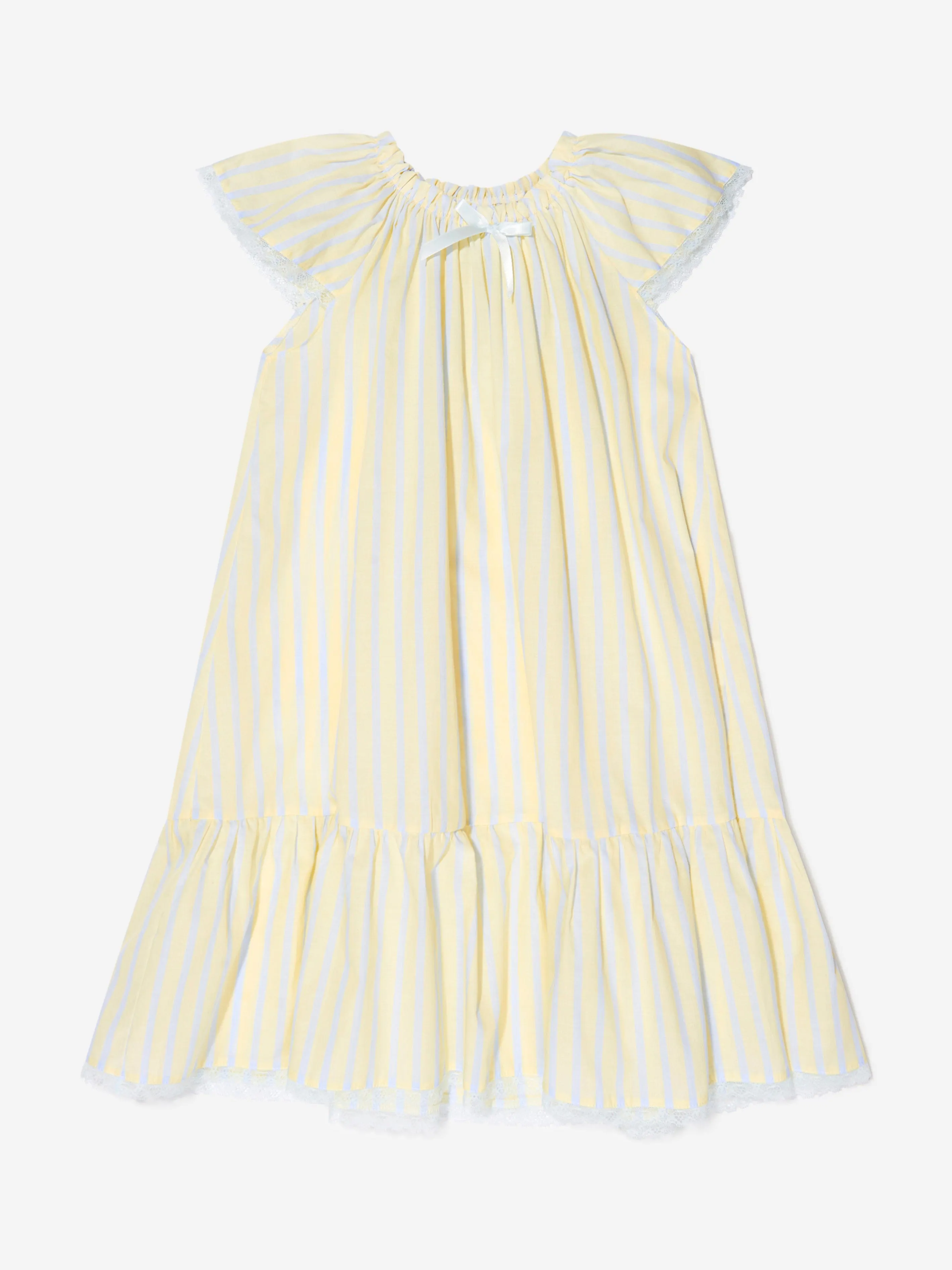 Amiki Children Girls Cotton Striped Nightdress