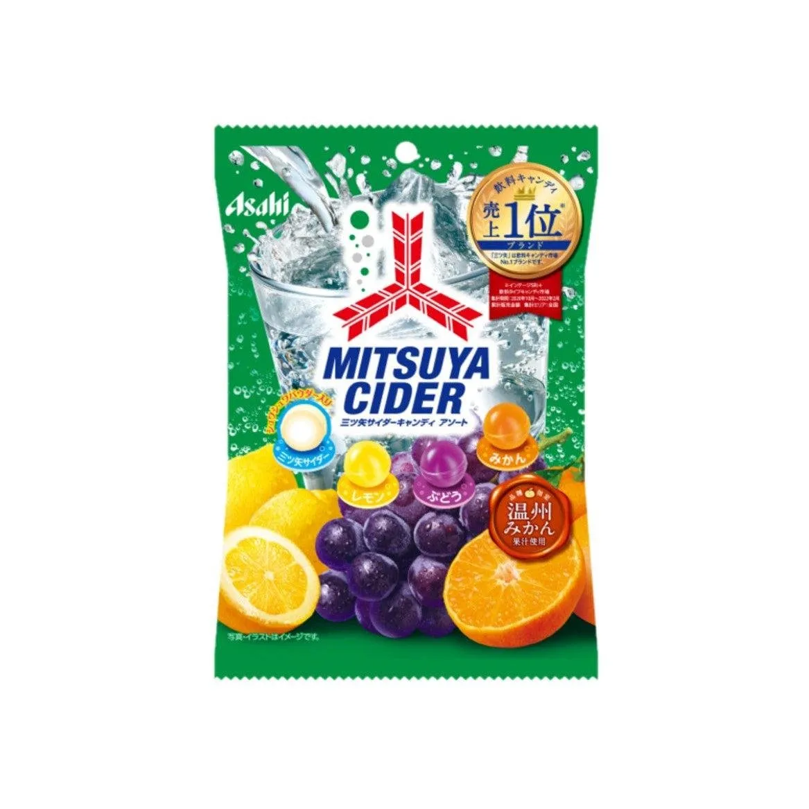 Asahi Mitsuya Cider Assorted Fruits Candy 112g