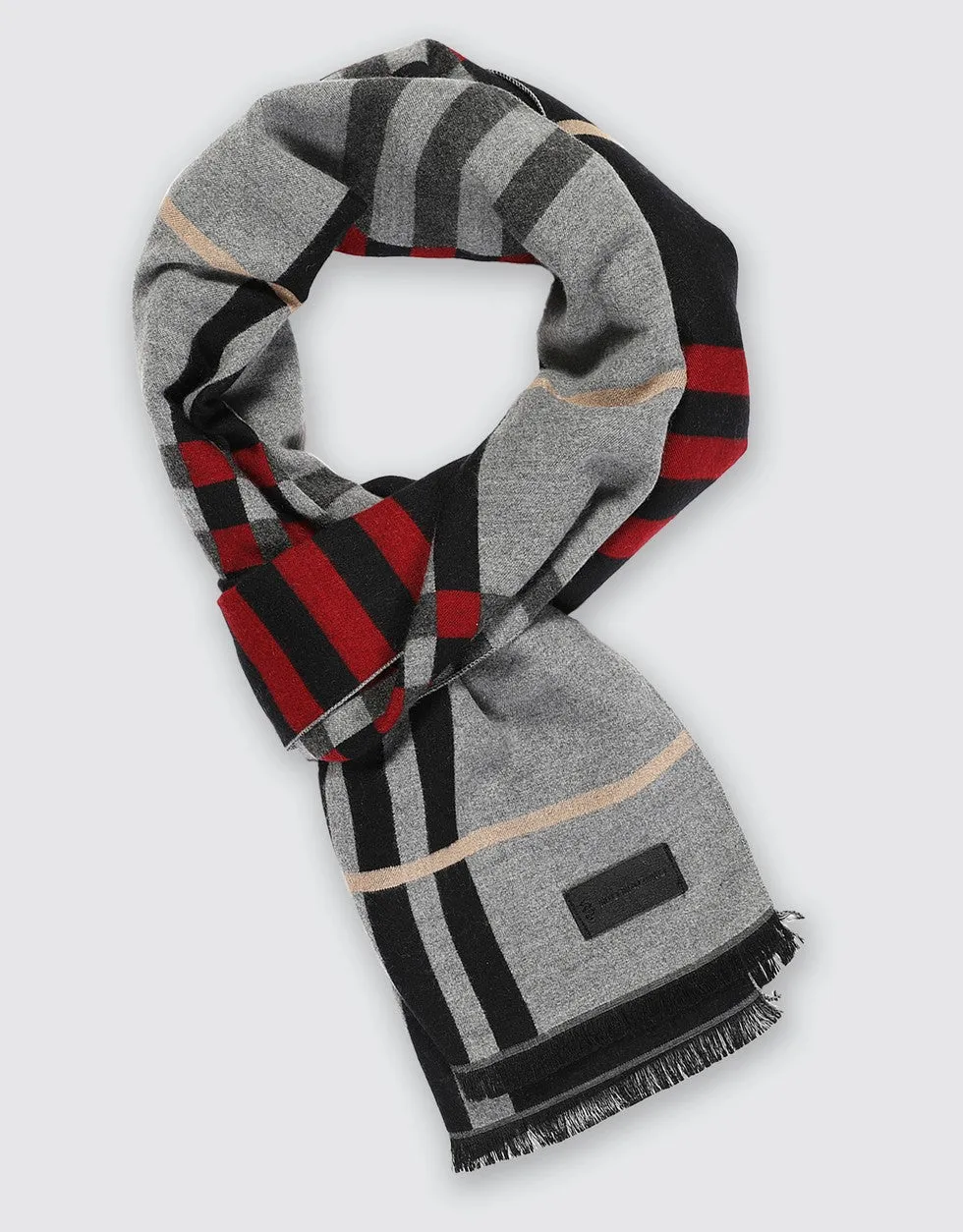 Ashy Plaid Fashion Scarf