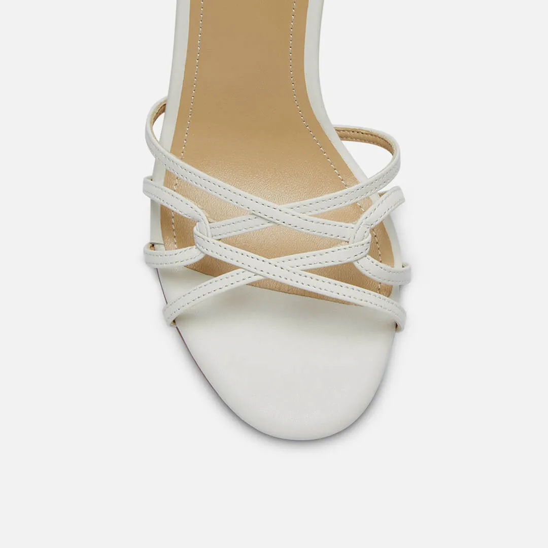 *ASTOR - white leather strappy sandal