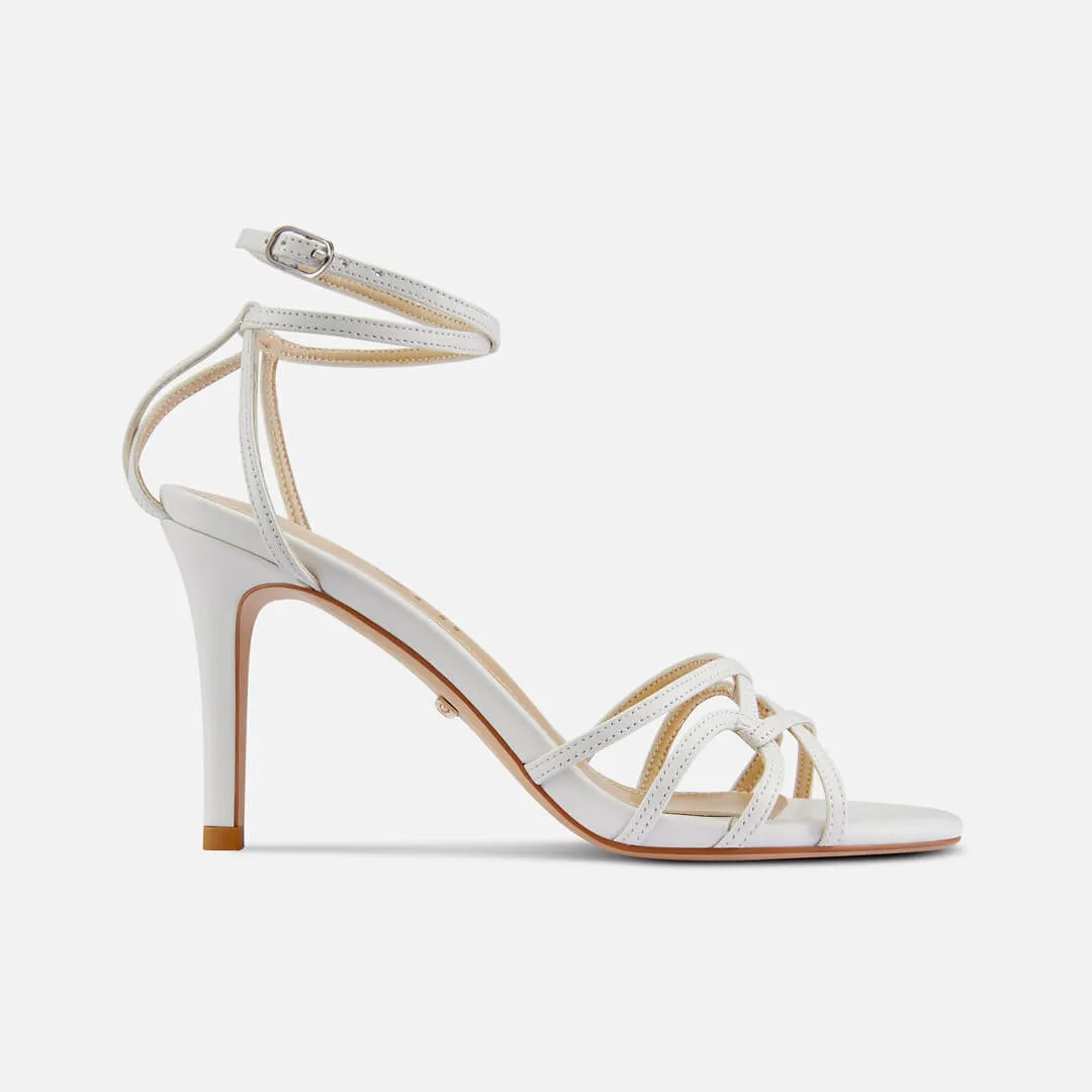 *ASTOR - white leather strappy sandal