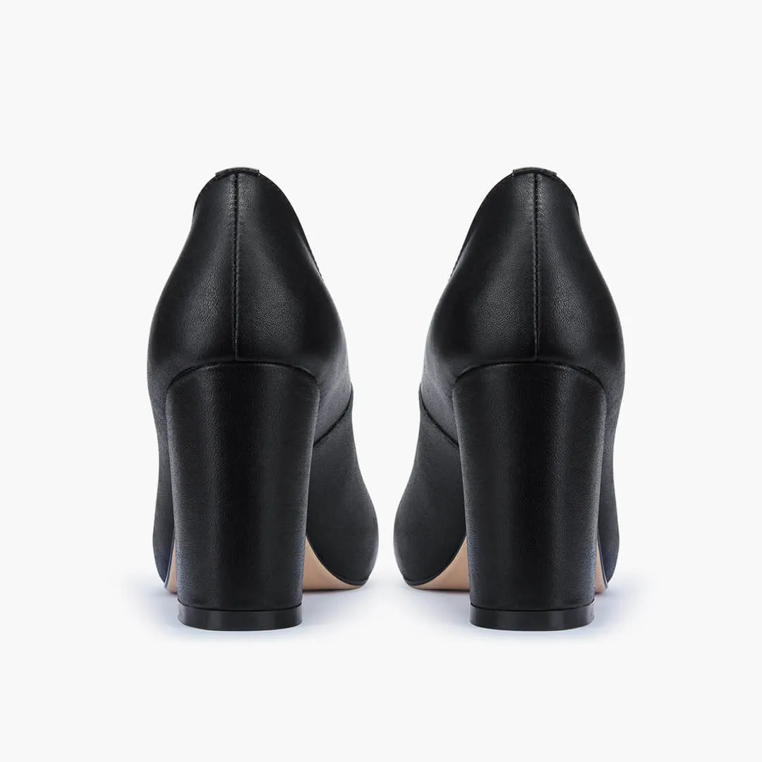 *BAMBI - black round toe platform