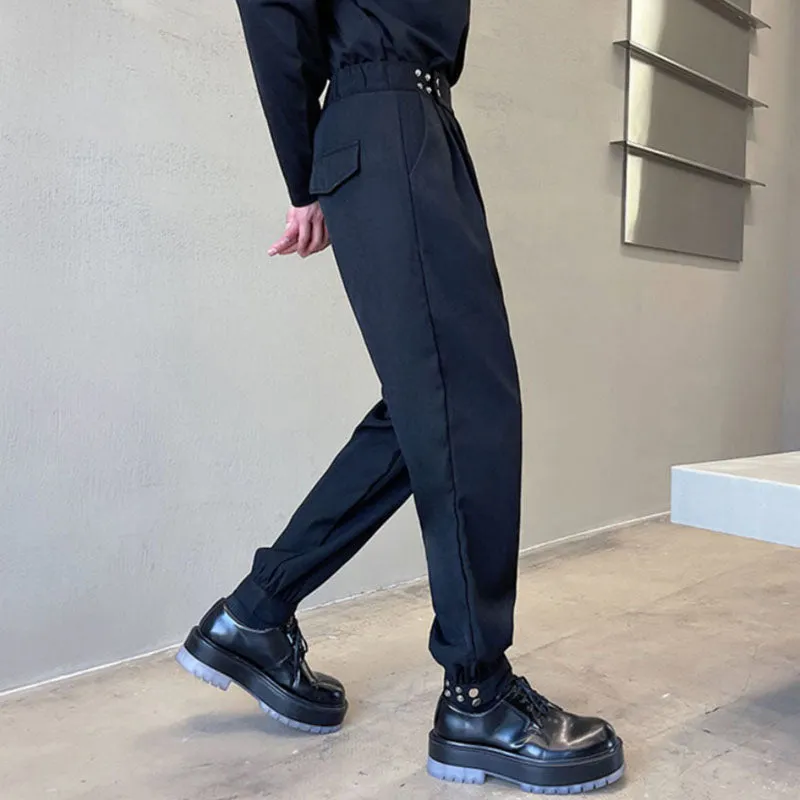 Basic Solid Color Casual Pants