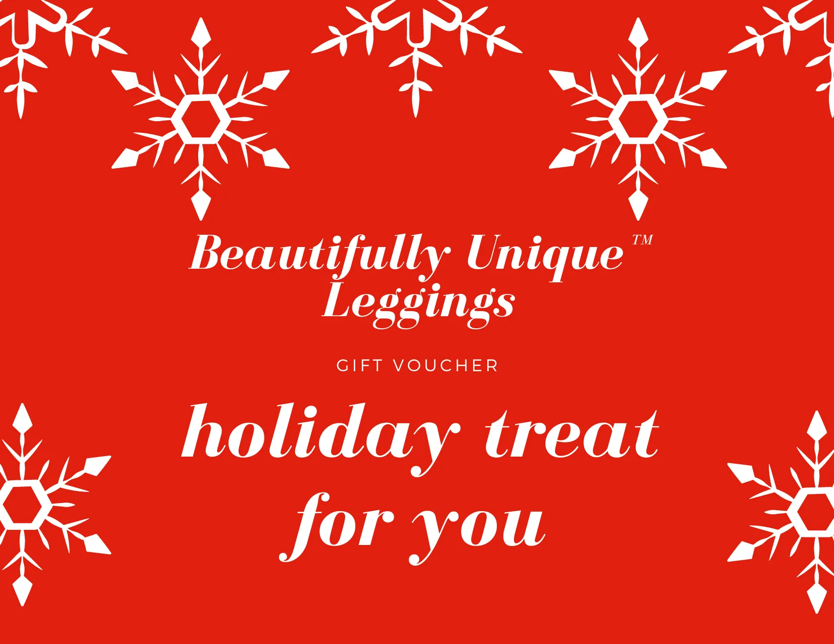 Beautifully Unique Leggings Holiday Gift Card