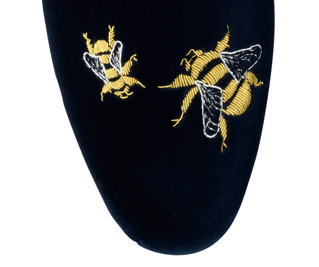 Bees Navy Velvet