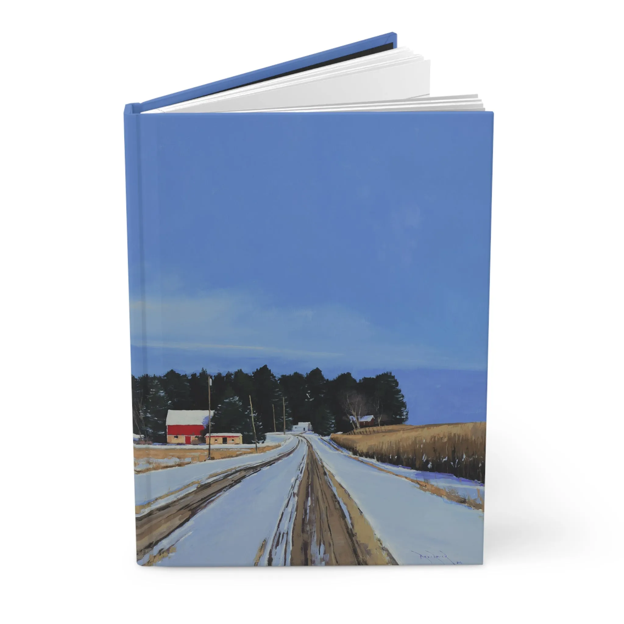 Ben Bauer: "County Road 4 Farmstead" - Hardcover Journal Matte