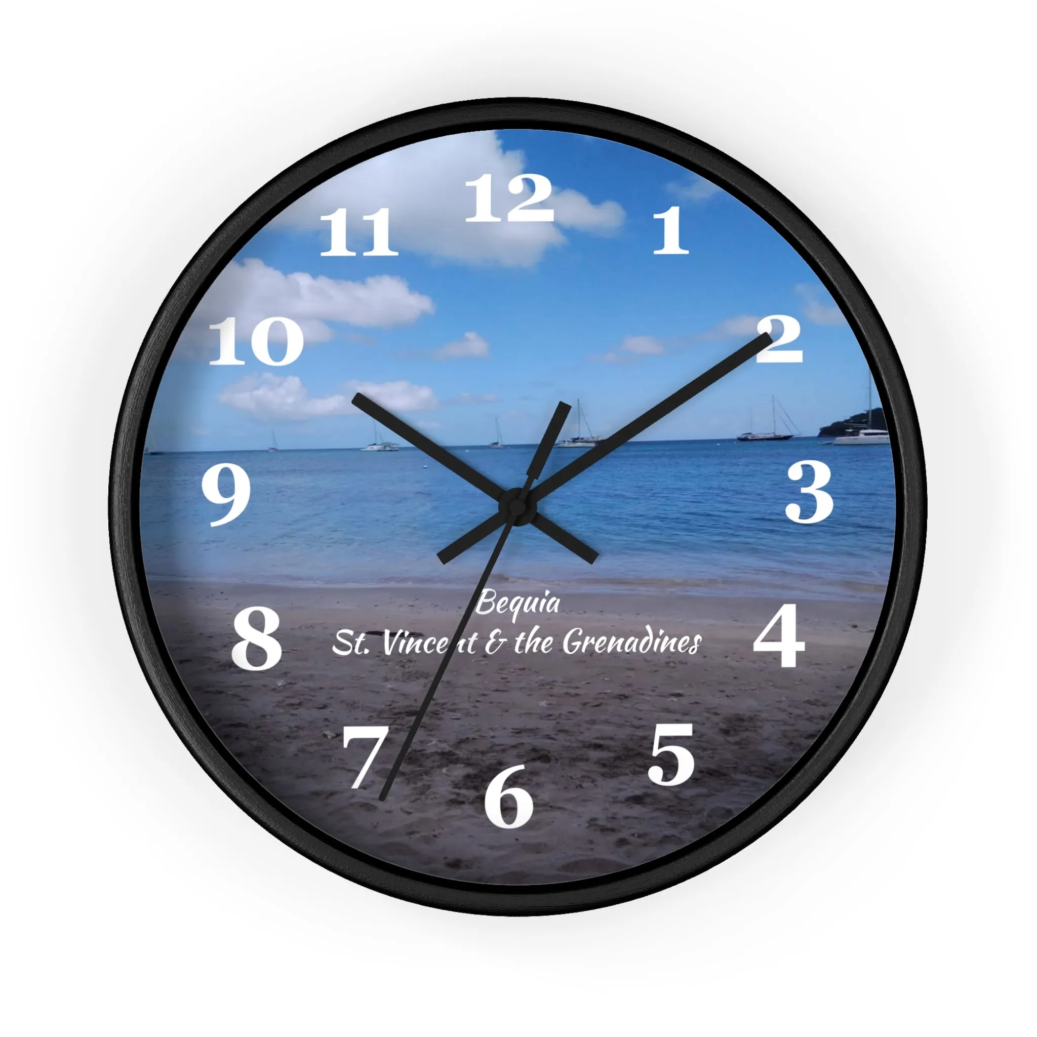 Bequia Beach St. Vincent and the Grenadines Wall Clock