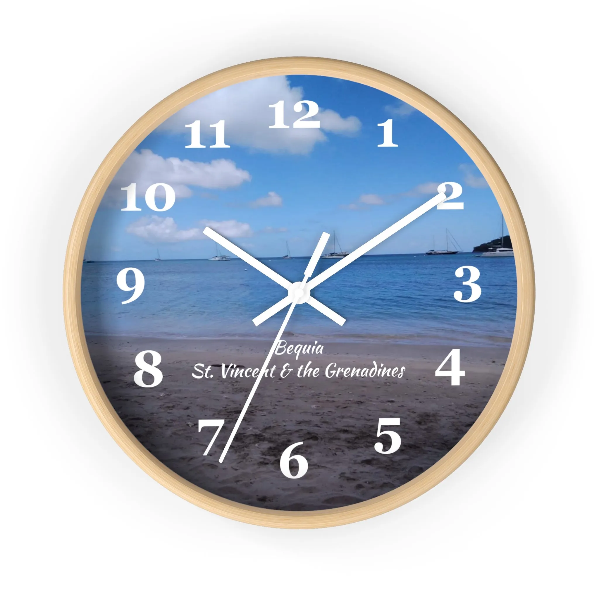 Bequia Beach St. Vincent and the Grenadines Wall Clock