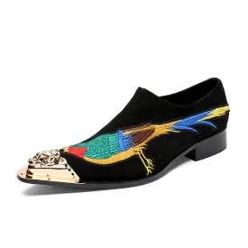 Bird Embroidery Men's Oxford for men