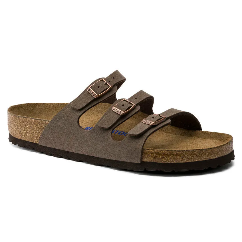 Birkenstock Women's Florida Soft Footbed Birkibuc (Mocha)