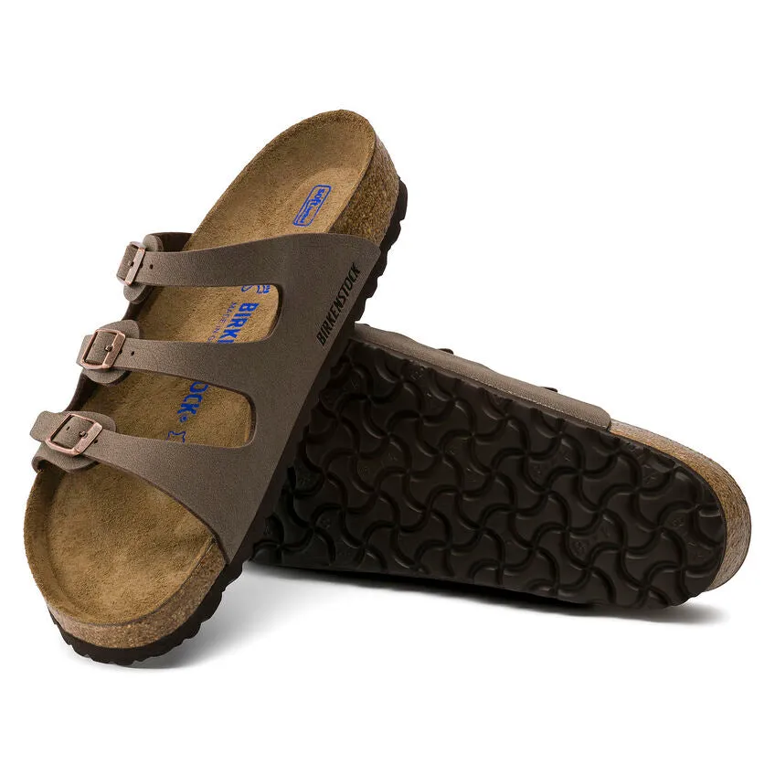 Birkenstock Women's Florida Soft Footbed Birkibuc (Mocha)