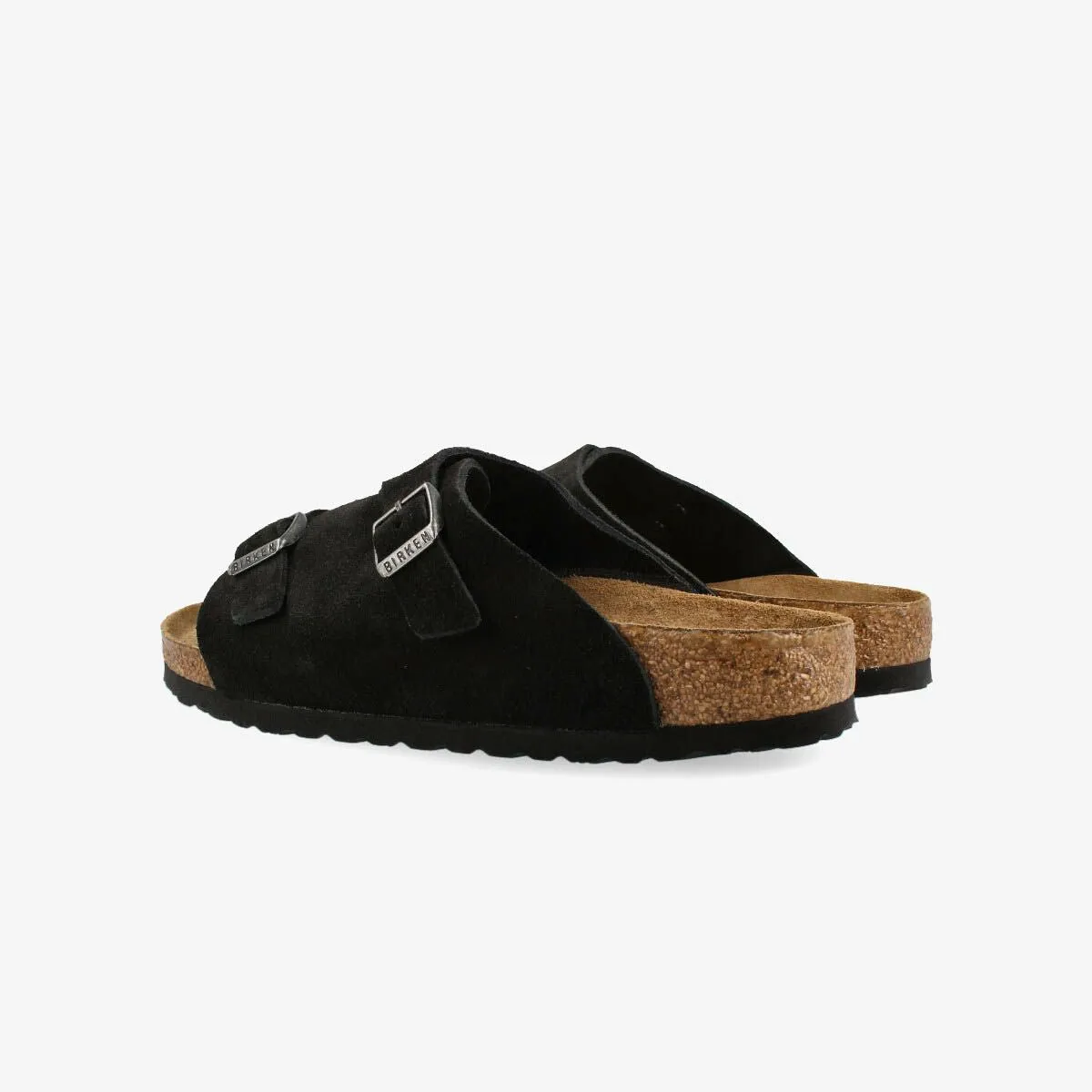 BIRKENSTOCK ZURICH SOFT FOOTBED BLACK SUEDE LEATHER 【NARROW】