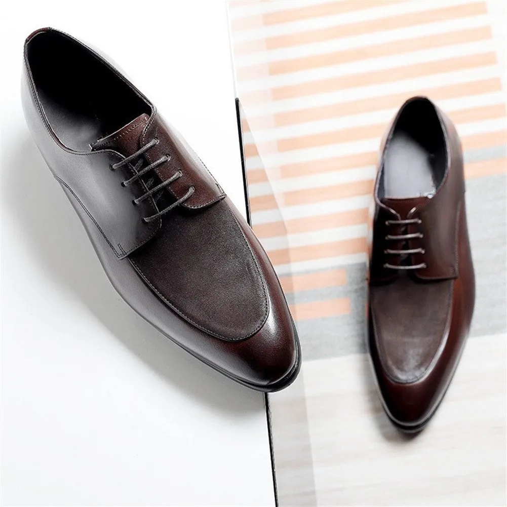 Block Heel Lace Up Oxford for Men