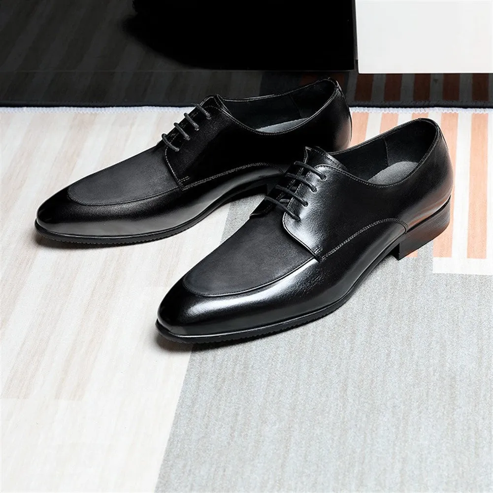 Block Heel Lace Up Oxford for Men