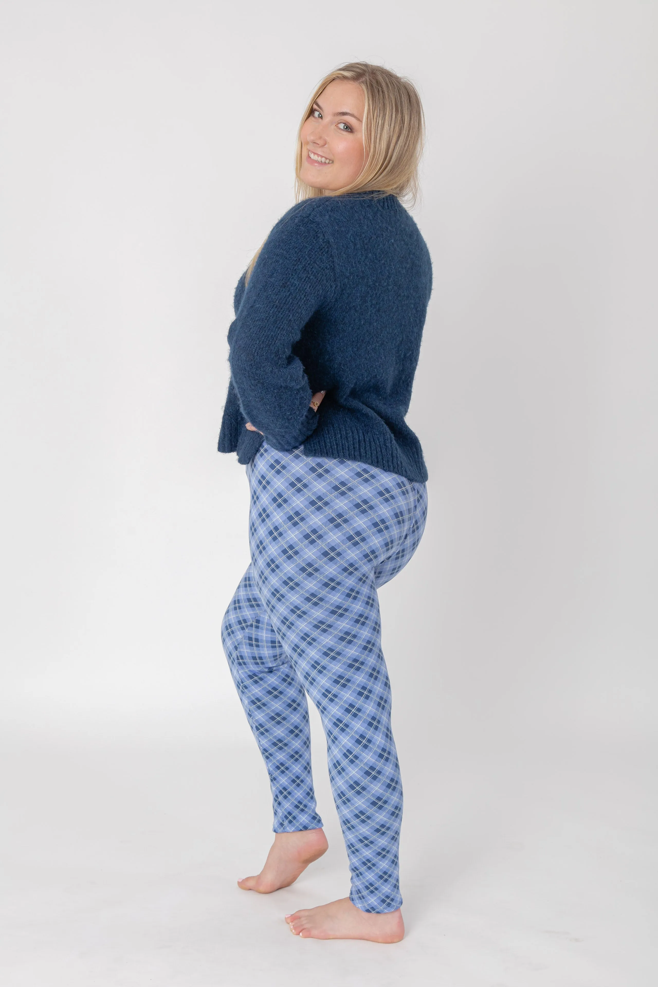 Blue Checker - Cozy Lined