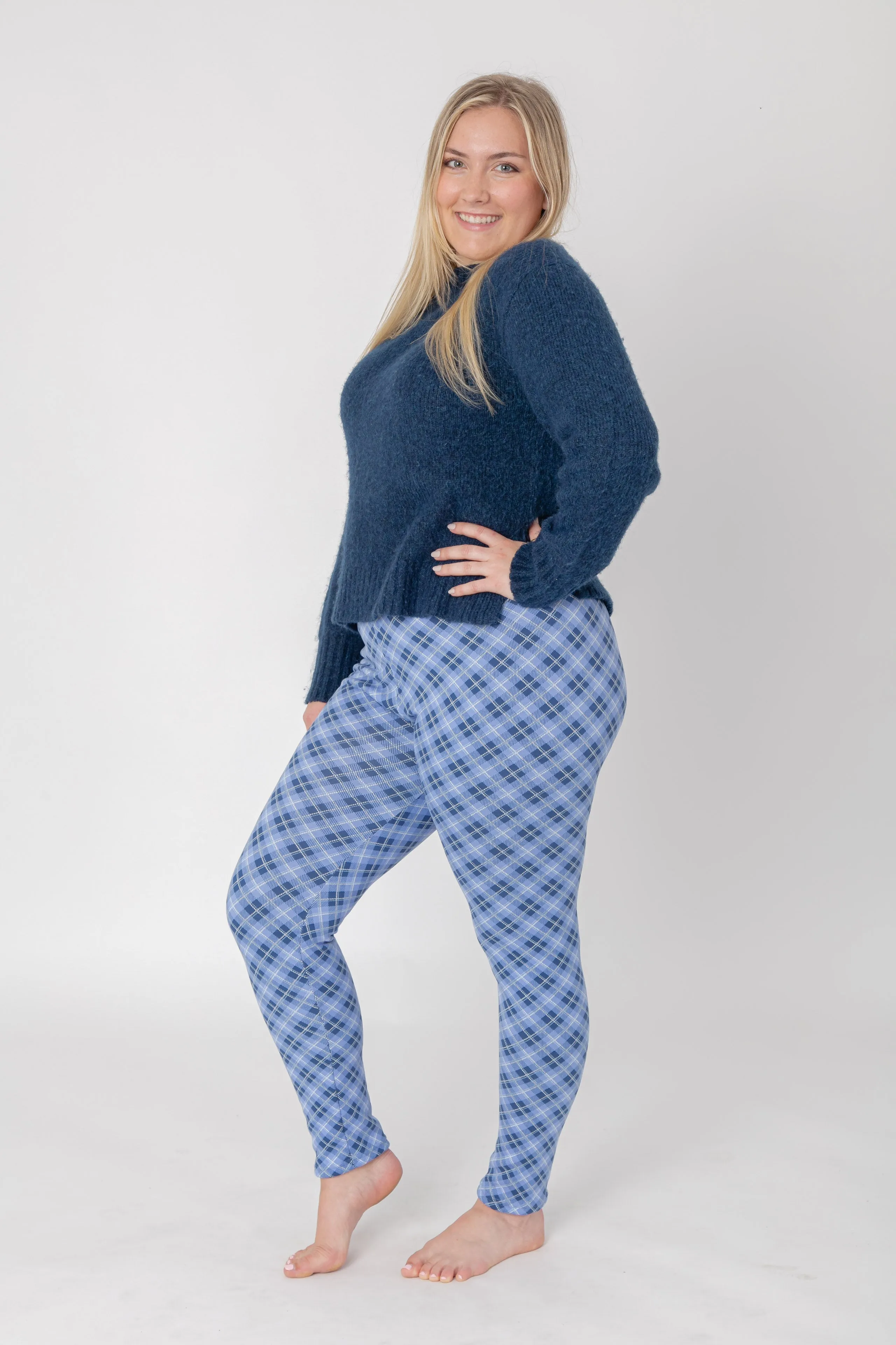 Blue Checker - Cozy Lined