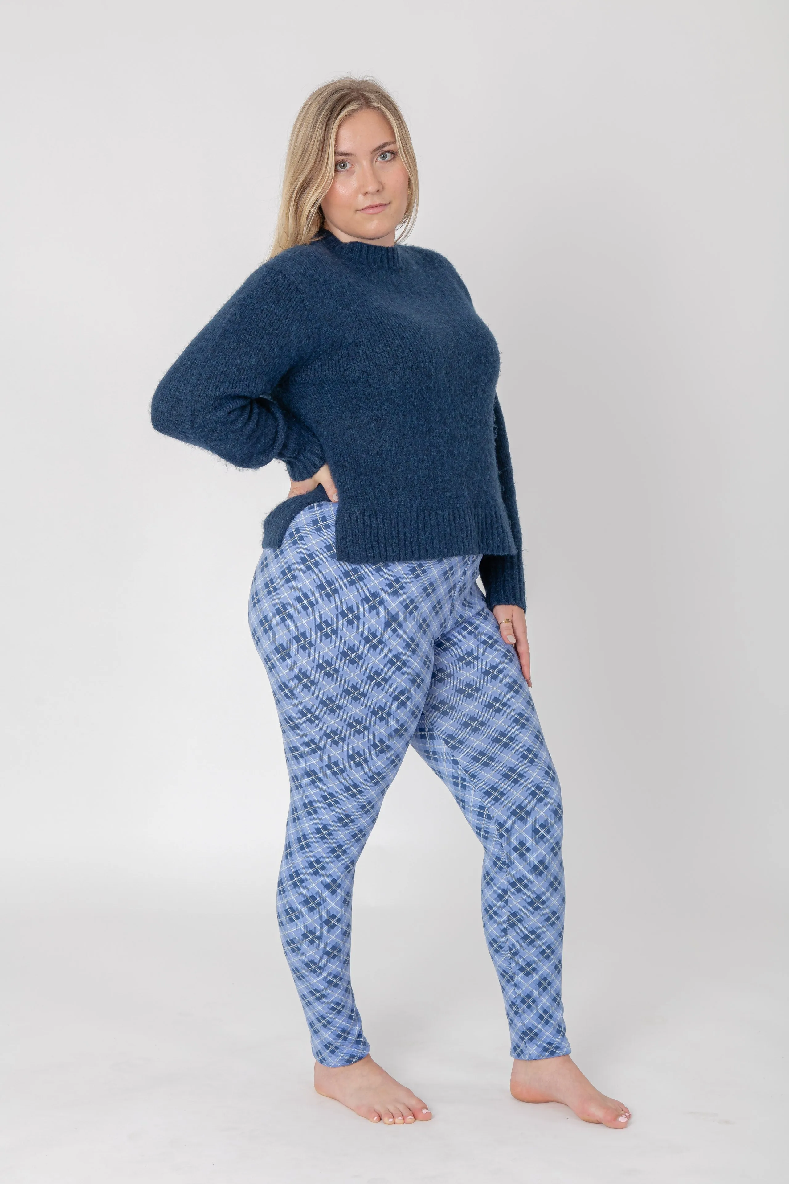 Blue Checker - Cozy Lined