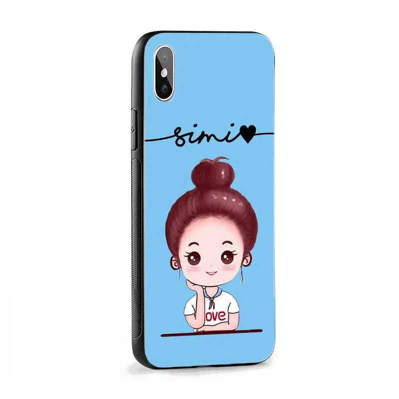 Blue Cute Girl Name Protective Case