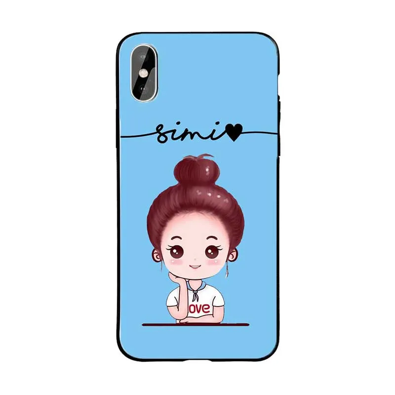 Blue Cute Girl Name Protective Case