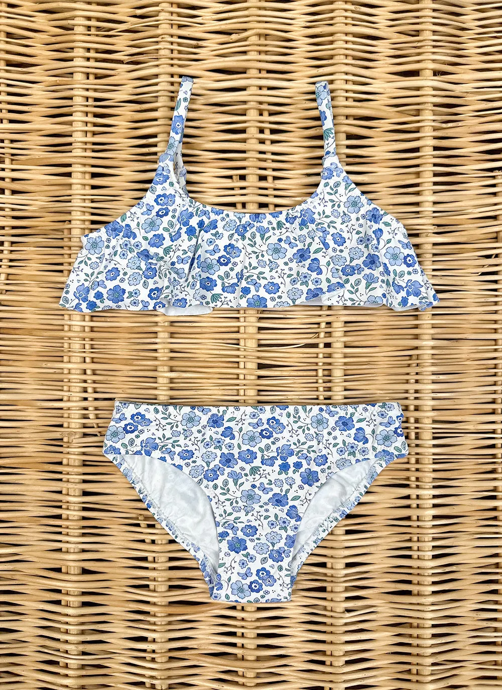 Blue flowers rouches Bikini