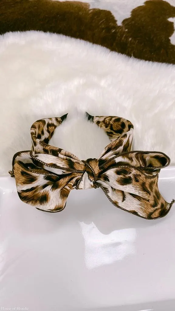 Bow Animal Printed Headband