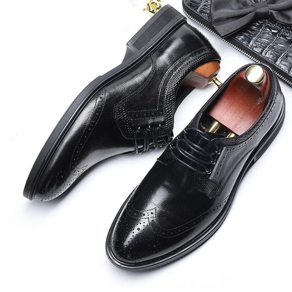 Brogue Carving Lace Up Derby for Men