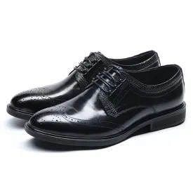 Brogue Carving Lace Up Derby for Men