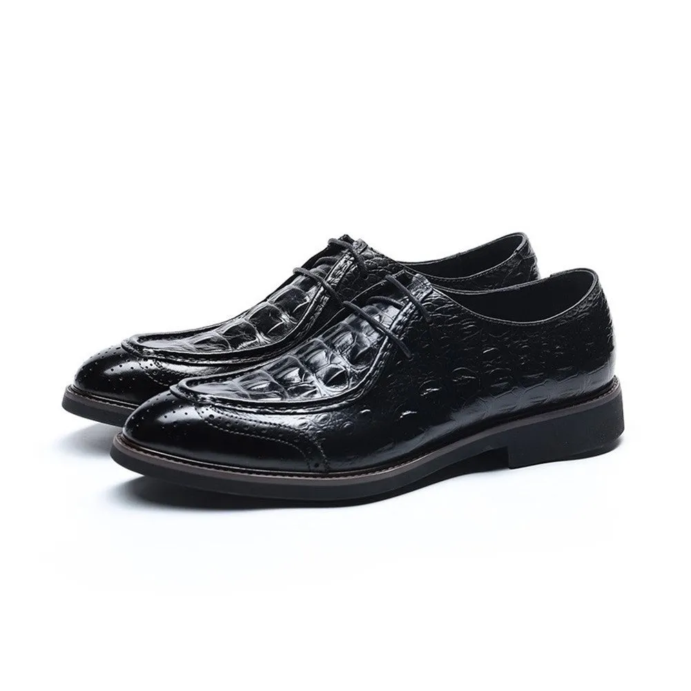 Brogue Crocodile Oxford for Men