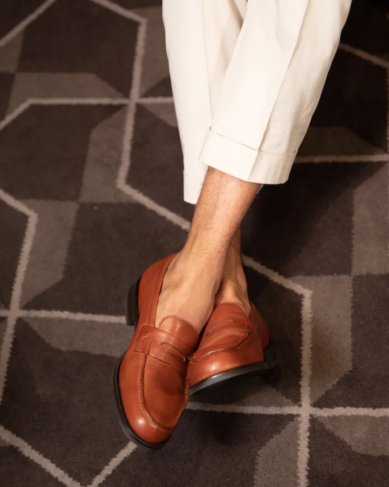 Brown Soft Leather  Loafer