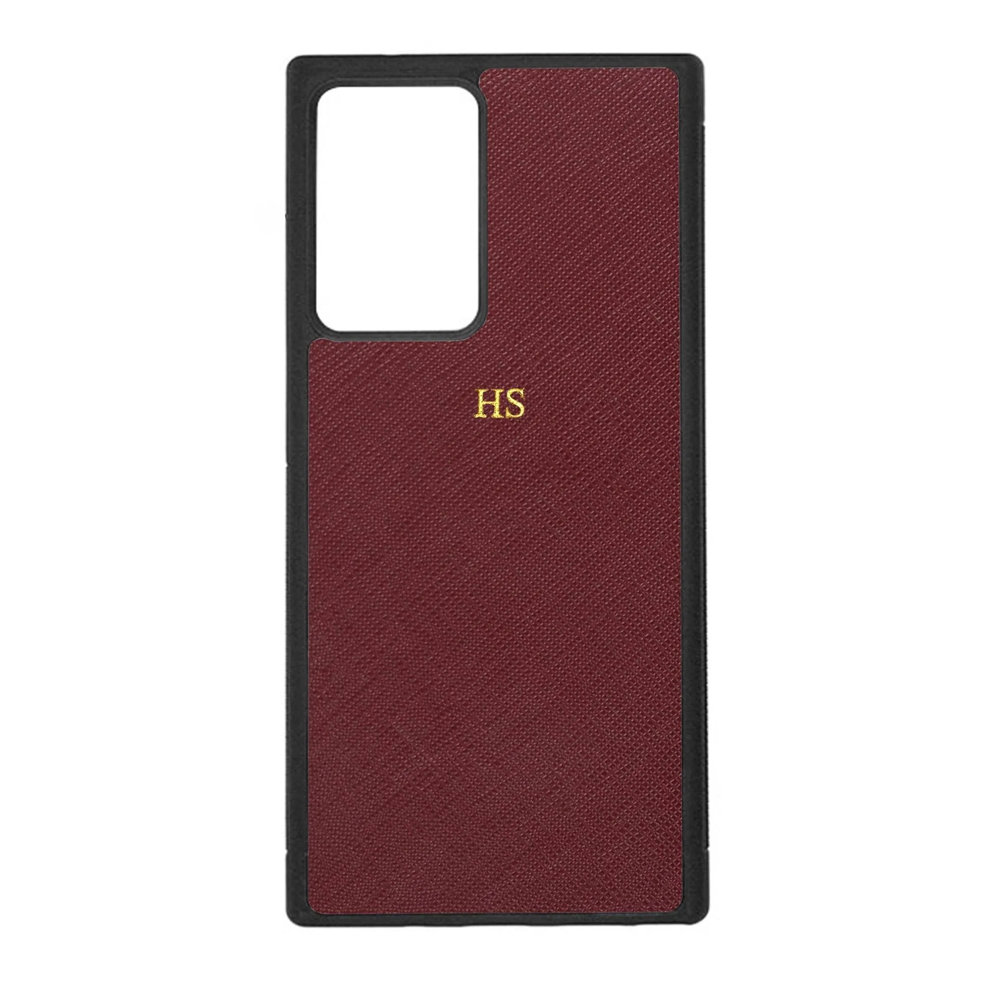 Burgundy - Samsung Note 20 Ultra Saffiano Phone Case