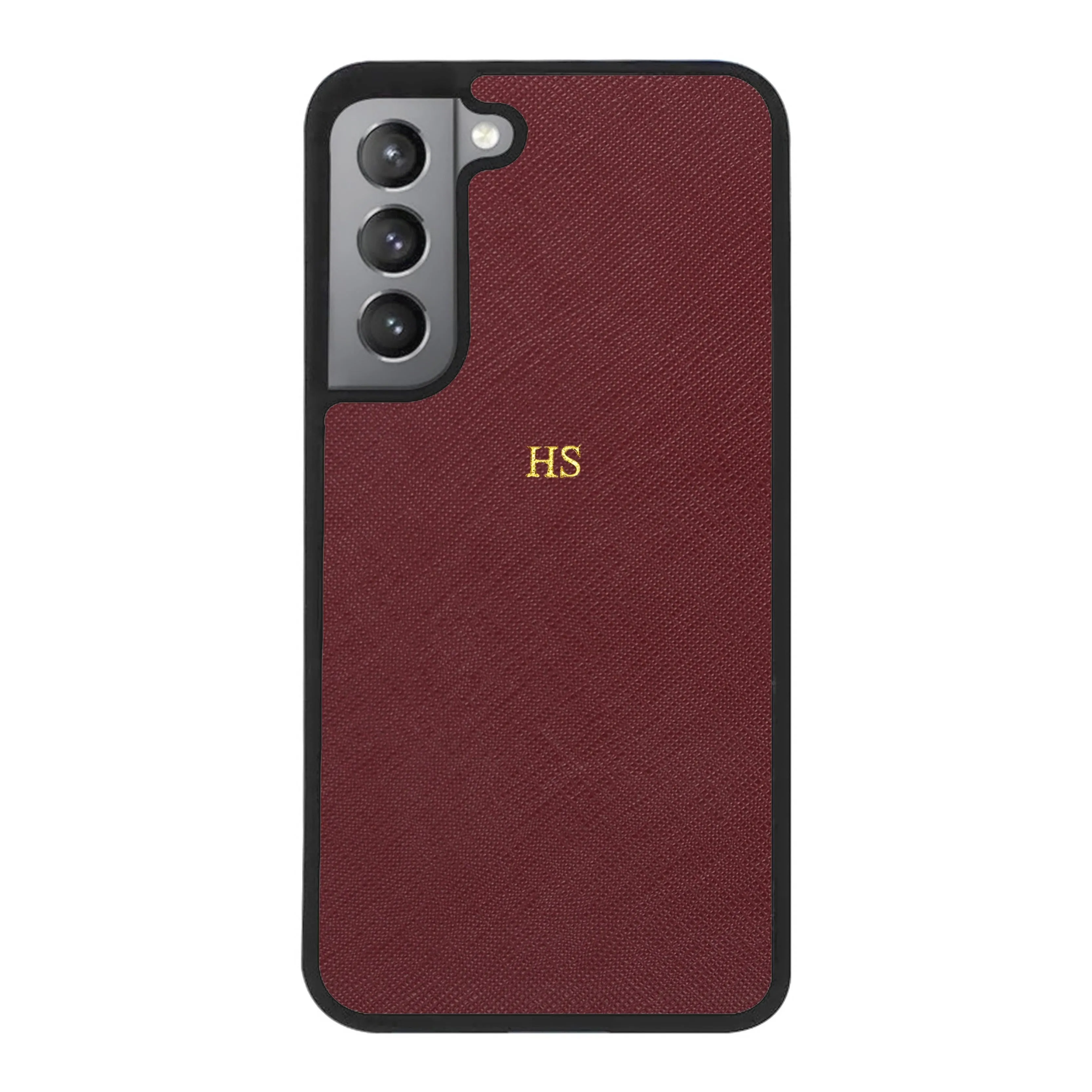 Burgundy - Samsung S22 Series Saffiano Phone Case