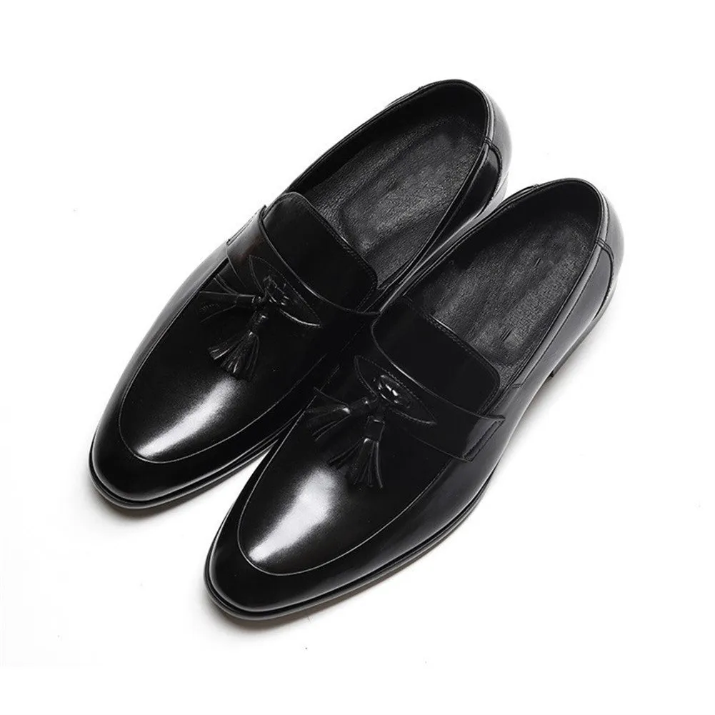 Burnished Slip On Casual Tassel Loafer