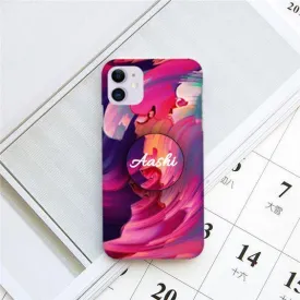 Canvas Print Slim Phone Case Cover Cover Pink For Vivo