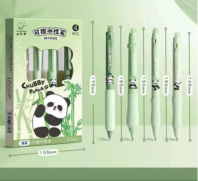 Cartoon Chubby Panda Erasable Pen for School Children