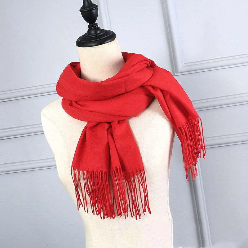 Cashmere Korean Solid Color Scarf