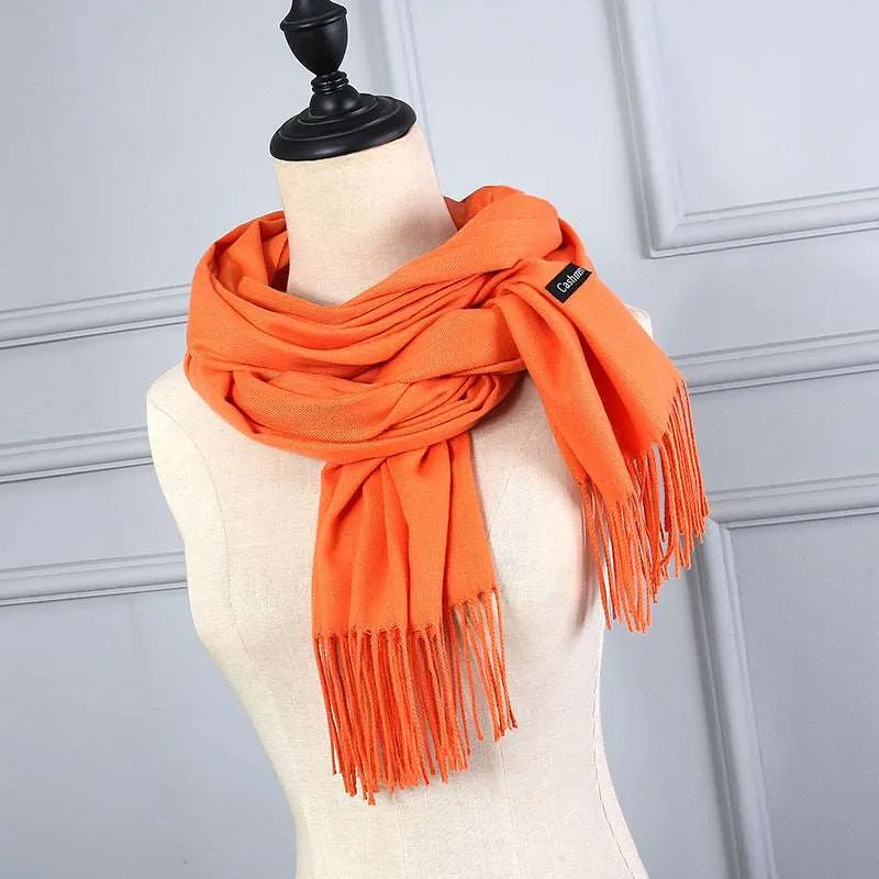 Cashmere Korean Solid Color Scarf