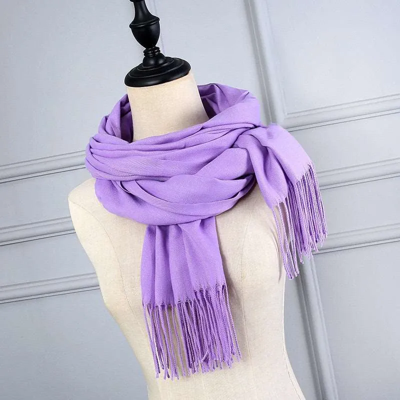 Cashmere Korean Solid Color Scarf