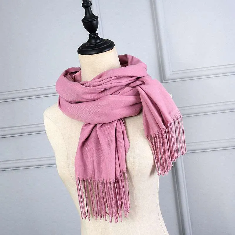 Cashmere Korean Solid Color Scarf